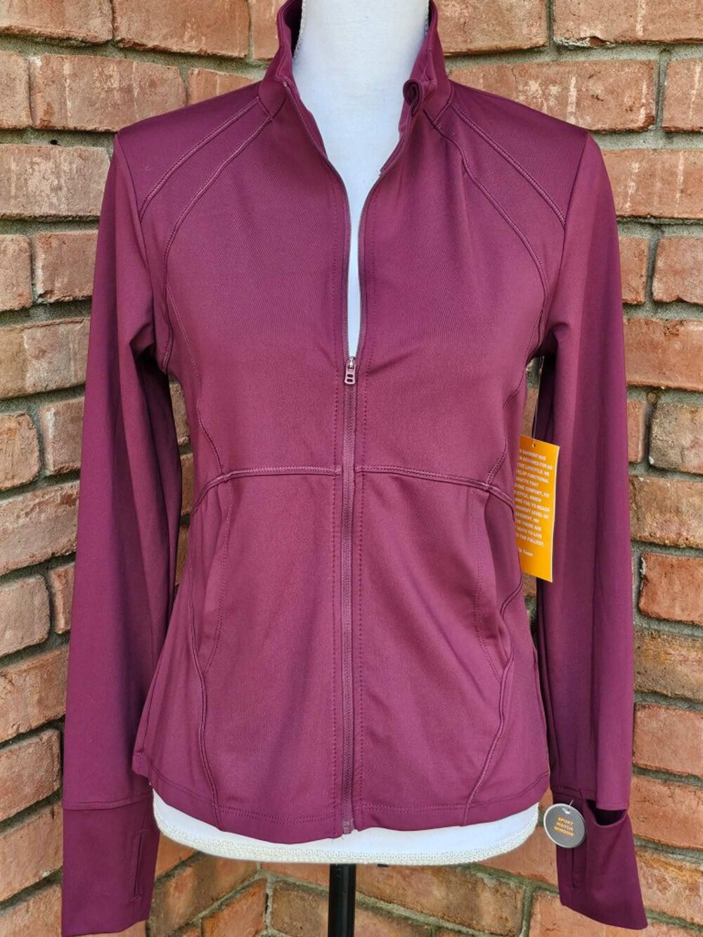 Avia Brand Performance Zip-Up Jacket. Mulberry Wine Color. Size Small. NWT - Picture 3 of 10